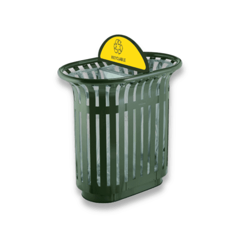 Tulipe Duo - Corbeille de tri extérieure 2x 60L