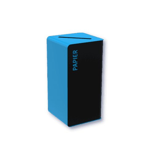 Cubatri 75L - Poubelle de tri en acier