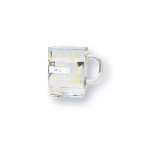 Mugs en verre "Zéro déchet"